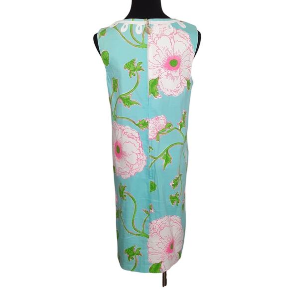 Lilly Pulitzer Sidonie Shift Dress Fresh Water Bursting Blooms Engineered Sz 2 - Picture 5 of 12
